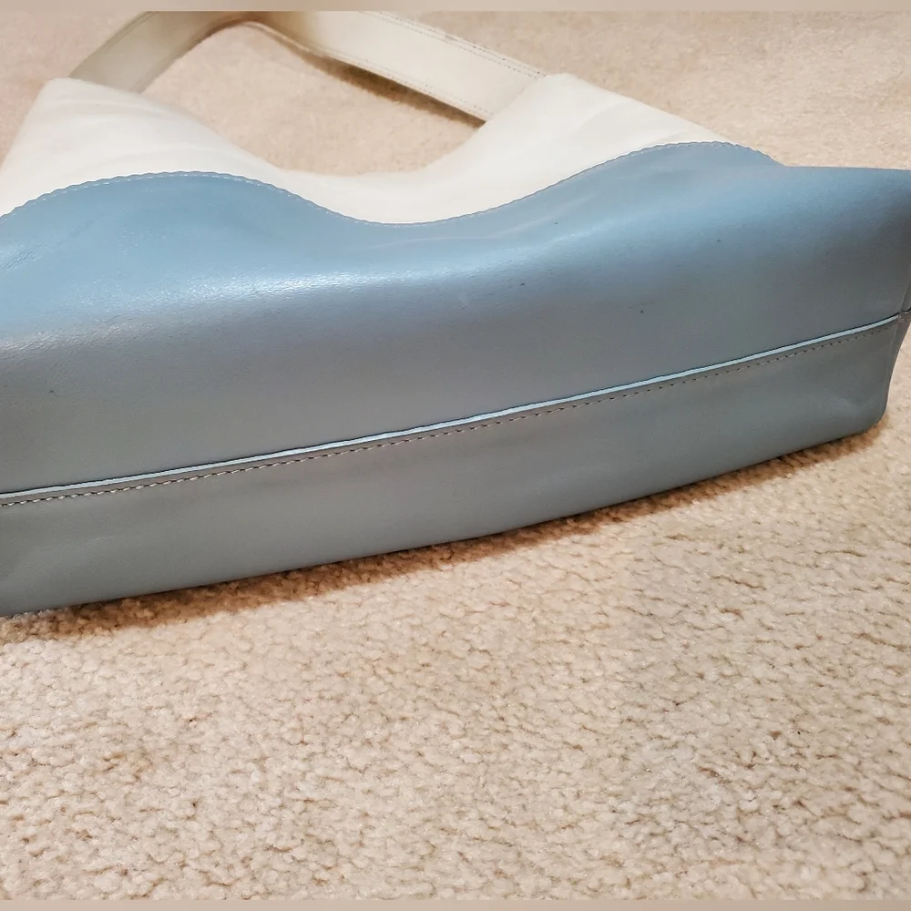 HYPE Modern Color Block Leather Tote Bag Large - Picture 6 of 8